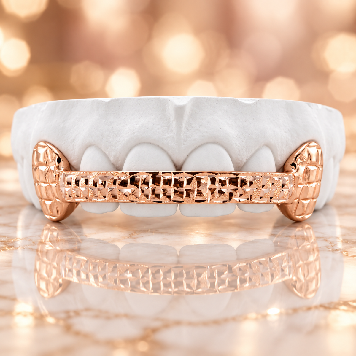 JDWR-4057-  Fang Teeth Brick Cut Grill with Front Bar