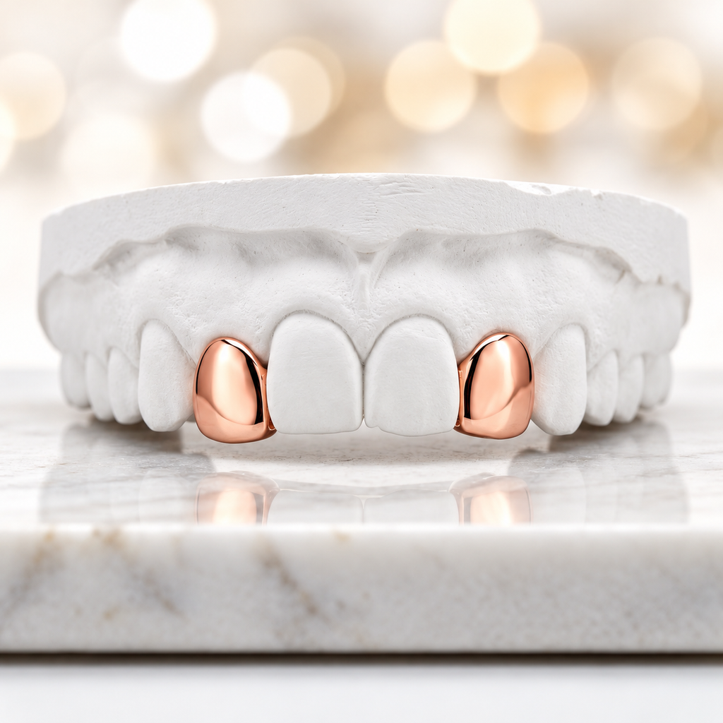 JDWR45/3002-Deuce -2 Piece Solid or Open Face Grillz with Back Bar