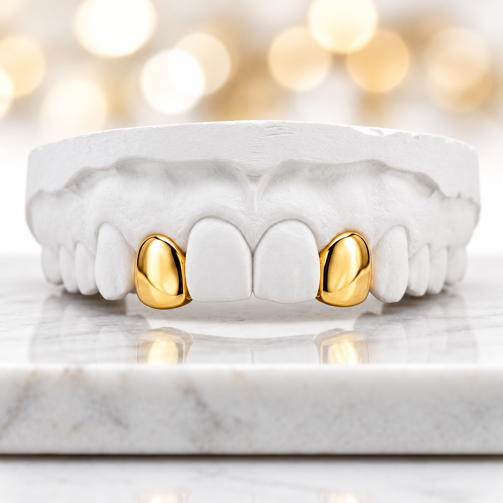 JDWR45/3002-Deuce -2 Piece Solid or Open Face Grillz with Back Bar