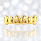 JDWR-3007-6 TOP OR 6 BOTTOM Teeth High Polish Solid Grill