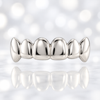 JDWR-3007-6 TOP OR 6 BOTTOM Teeth High Polish Solid Grill