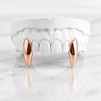 JDWR-G55-Vampire Fangs 2 teeth Gold Fangs -