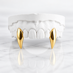 JDWR-G55-Vampire Fangs 2 teeth Gold Fangs -