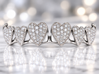 JDWR-2042 - 6 TOP OR 6 BOTTOM SI Hand prong Heart Diamond Grillz