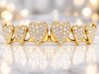 JDWR-2042 - 6 TOP OR 6 BOTTOM SI Hand prong Heart Diamond Grillz