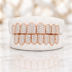 JDWR-043 8 TOP OR 8 BOTTOM SI Honeycomb Diamond Grillz
