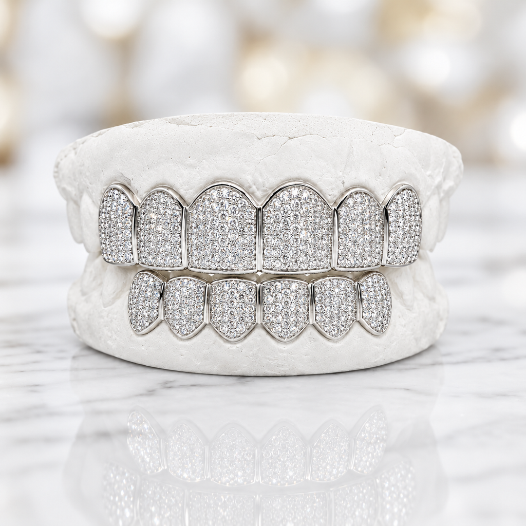 JDWR-C108E MICRO DIAMOND PRONG SET GRILL