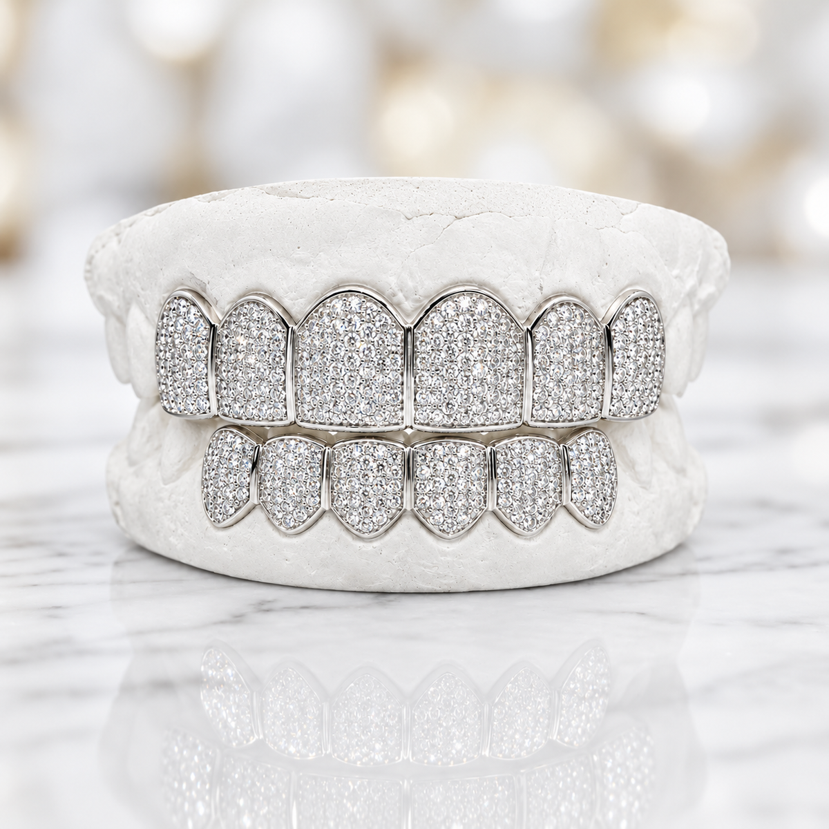 JDWR-C108E MICRO DIAMOND PRONG SET GRILL