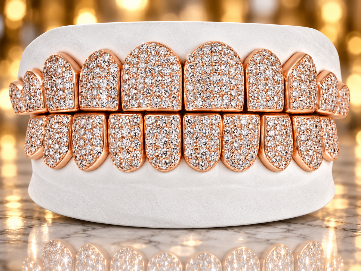 JDWR-G4030- Honeycomb Prong Set Diamond Grill