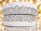 JDWR-G4070-Emerald Prong set Diamonds