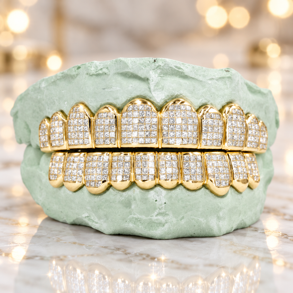 JDWR-JDG1010-SI,VS,VVS,Flawless Invisible Set Diamond Grill