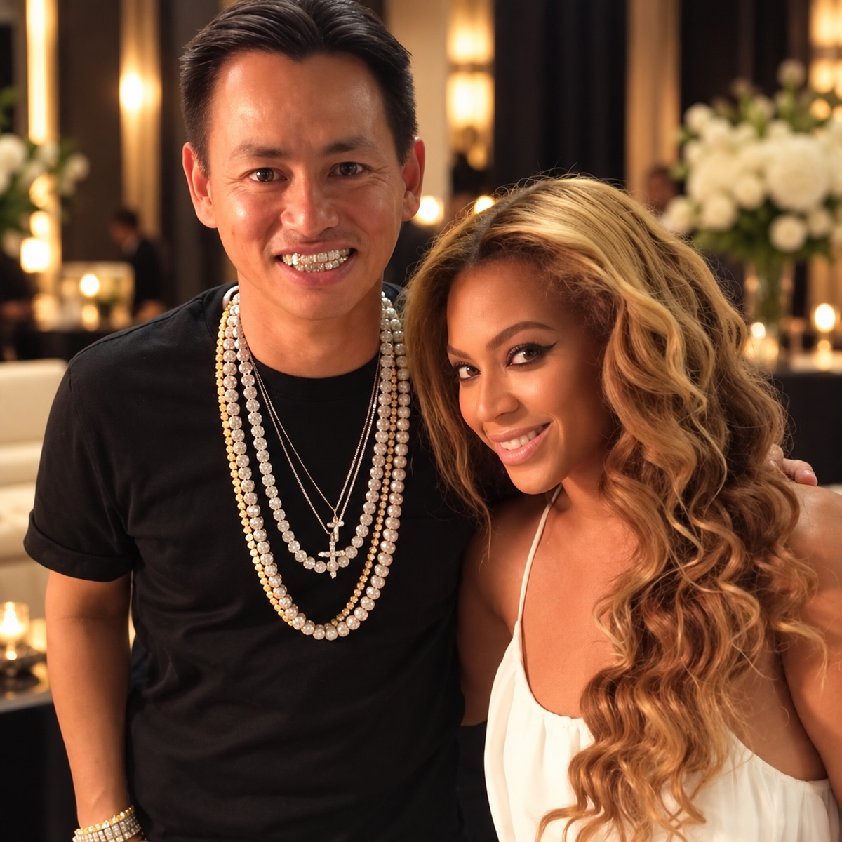 JDWR-G20 Beyonce's Hand Prong Set Diamond Grill