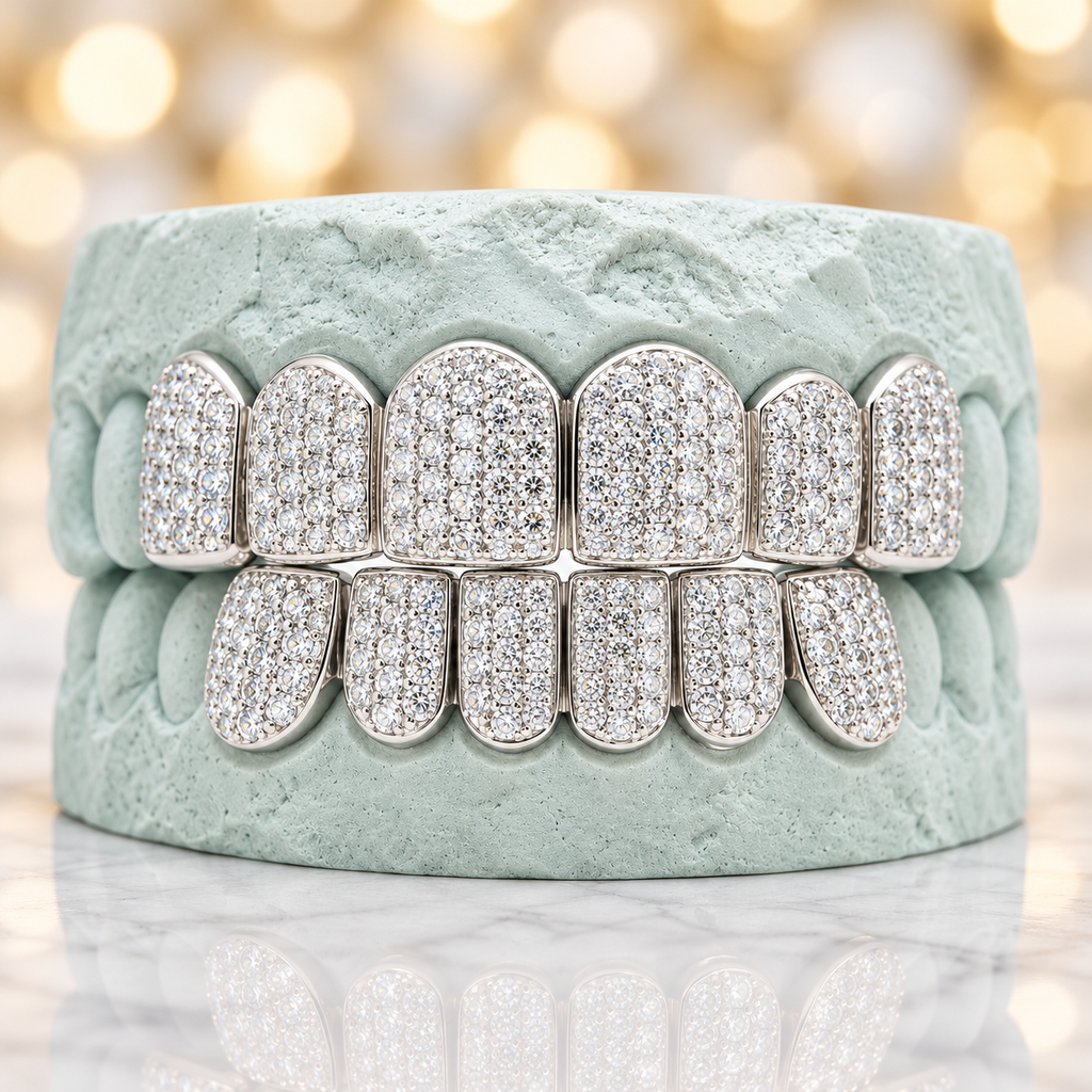 JDWR-S151806-2-NEW -18K Individual Diamond Prong Set Permanent Teeth