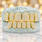 JDWR-S151806-2-NEW -18K Individual Diamond Prong Set Permanent Teeth