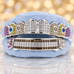 JDWR-G80- Hybrid Invisible & Prong Set Diamond Grill