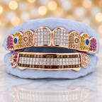 JDWR-G80- Hybrid Invisible & Prong Set Diamond Grill