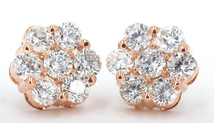 JDTK-j6675-Cluster Flower Earrings - Johnny Dang & Co