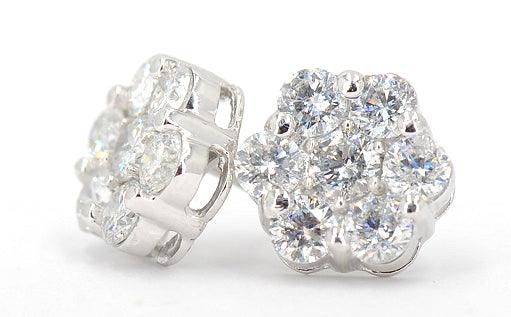 JDTK-j6675-Cluster Flower Earrings - Johnny Dang & Co