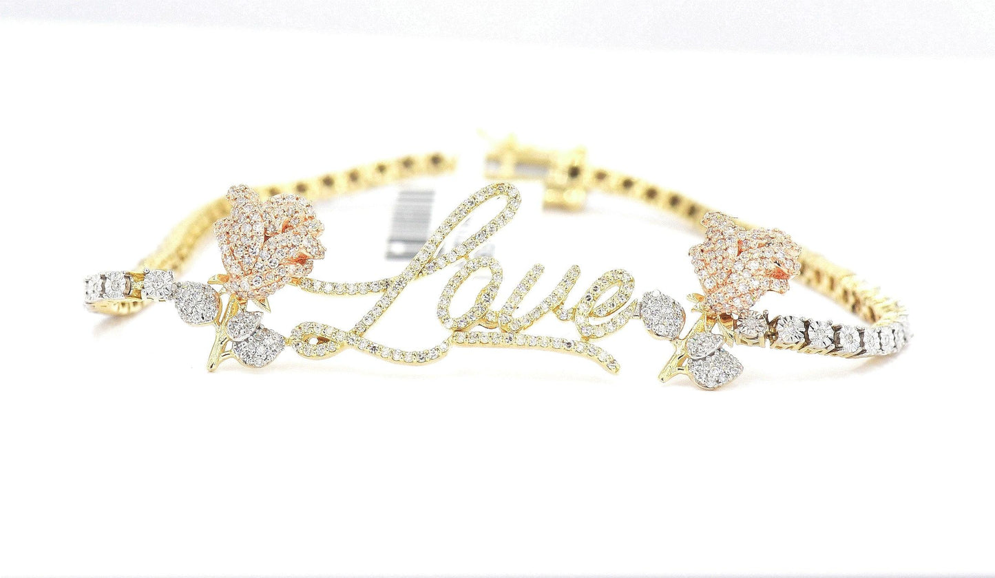 JDTKSM-239608 -Diamond Love Pendant with 18" in Diamonds Necklace - Johnny Dang & Co