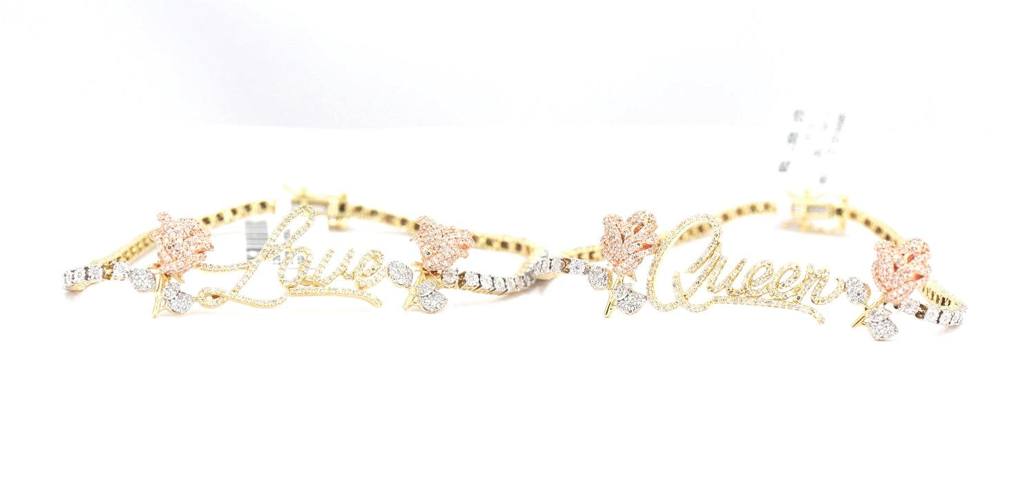 JDTKSM-239608 -Diamond Love Pendant with 18" in Diamonds Necklace - Johnny Dang & Co