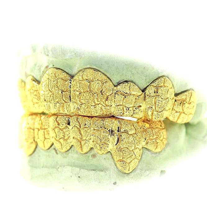JDTK- 3008- 16 Teeth Diamond Dust With Deep Nugget Cuts Grillz - Johnny Dang & Co