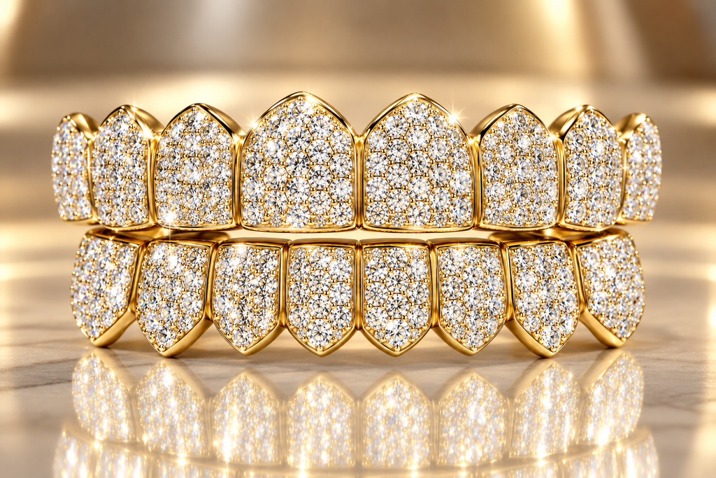 JDWR-067 - Honeycomb Set Diamond Grillz – Johnny Dang & Co