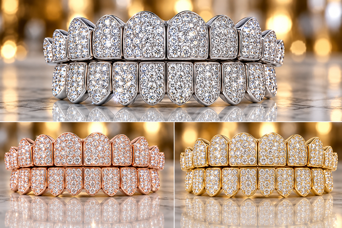 JDWR-G4030- Honeycomb Prong Set Diamond Grill
