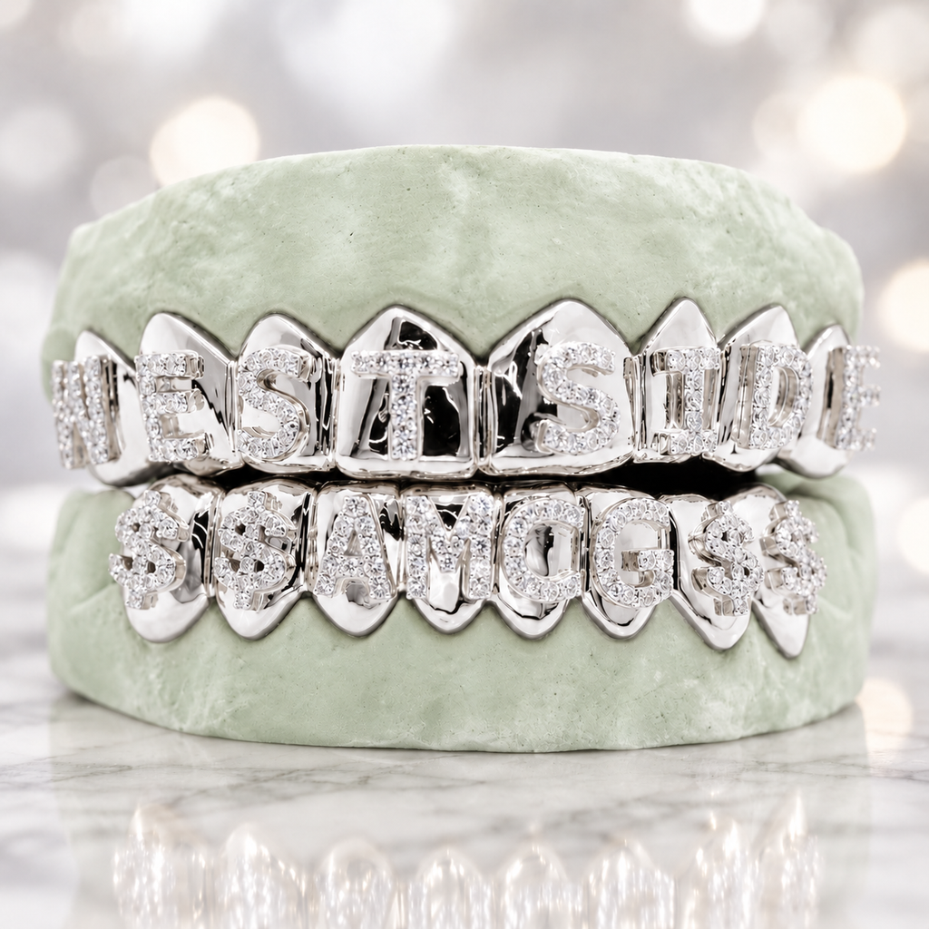JDWR-1563-2 Custom Diamond Prong Set Grill