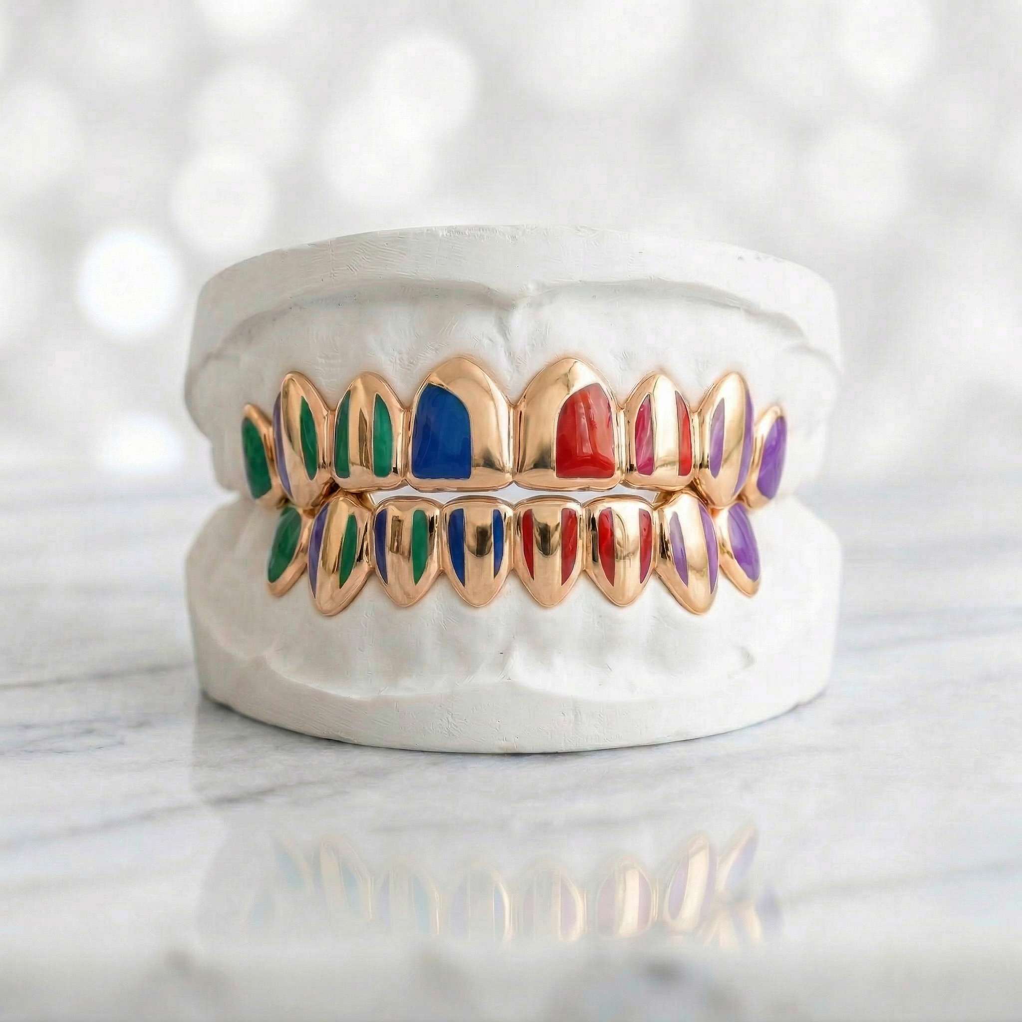 Enamel Diamond Grillz