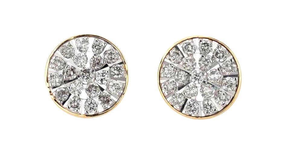 1.00-1.10 CTTW Diamond Earrings - Johnny Dang & Co
