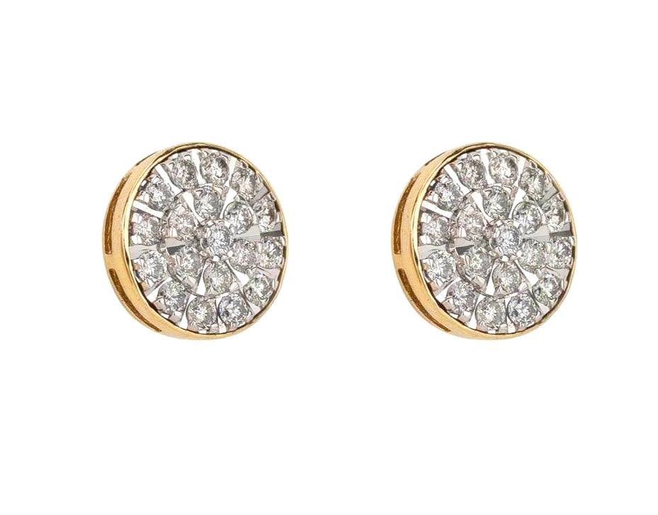 1.00-1.10 CTTW Diamond Earrings - Johnny Dang & Co