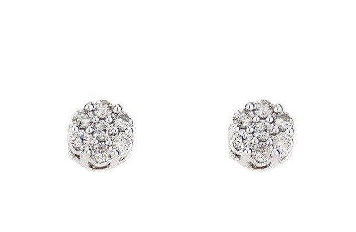 0.52 CT Diamond Earrings Flower Set - Johnny Dang & Co