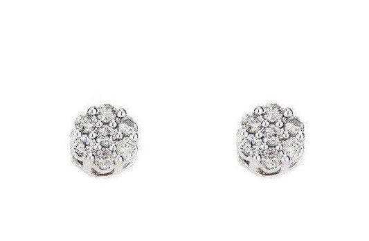 0.52 CT Diamond Earrings Flower Set - Johnny Dang & Co