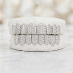 JDTK-043 8 TOP OR 8 BOTTOM SI Honeycomb Diamond Grillz