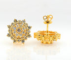 Custom 1.75CT Diamond Cluster Earrings - Johnny Dang & Co