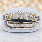 JDTK-G80- Hybrid Invisible & Prong Set Diamond Grill