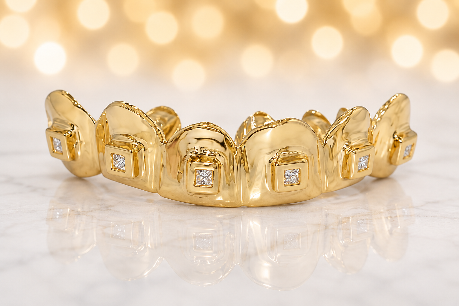 JDTK-S2530044 6 Solid With 6 Princess cut Diamonds