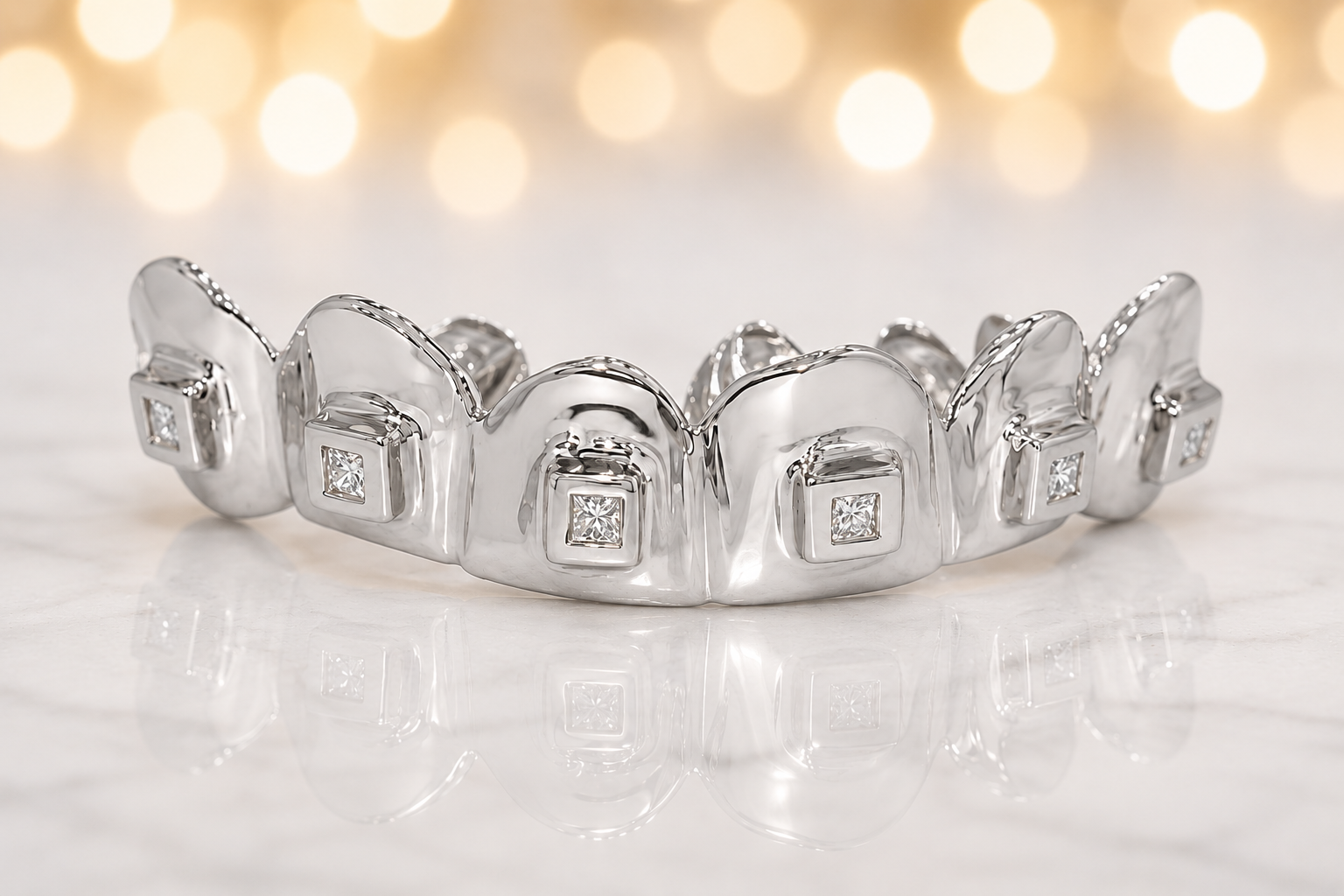 JDTK-S2530044 6 Solid With 6 Princess cut Diamonds