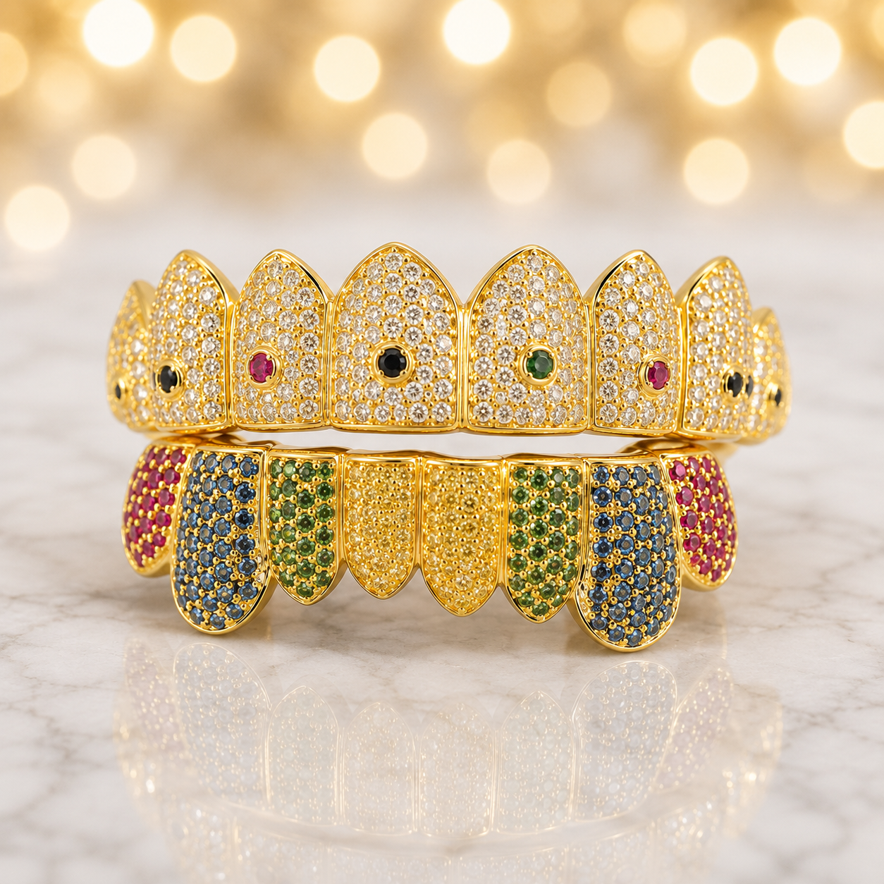 JDTK-G60-2 Ornaments II 16 Teeth Individual Colorful Grill