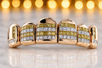 JDWR-TVJ_S116-YELLOW & WHITE PRINCESS CUT INVISIBLE SET GRILL