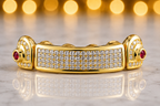 HORIZONTAL PRINCESS CUT DIAMOND GRILL [TVJ_S111]