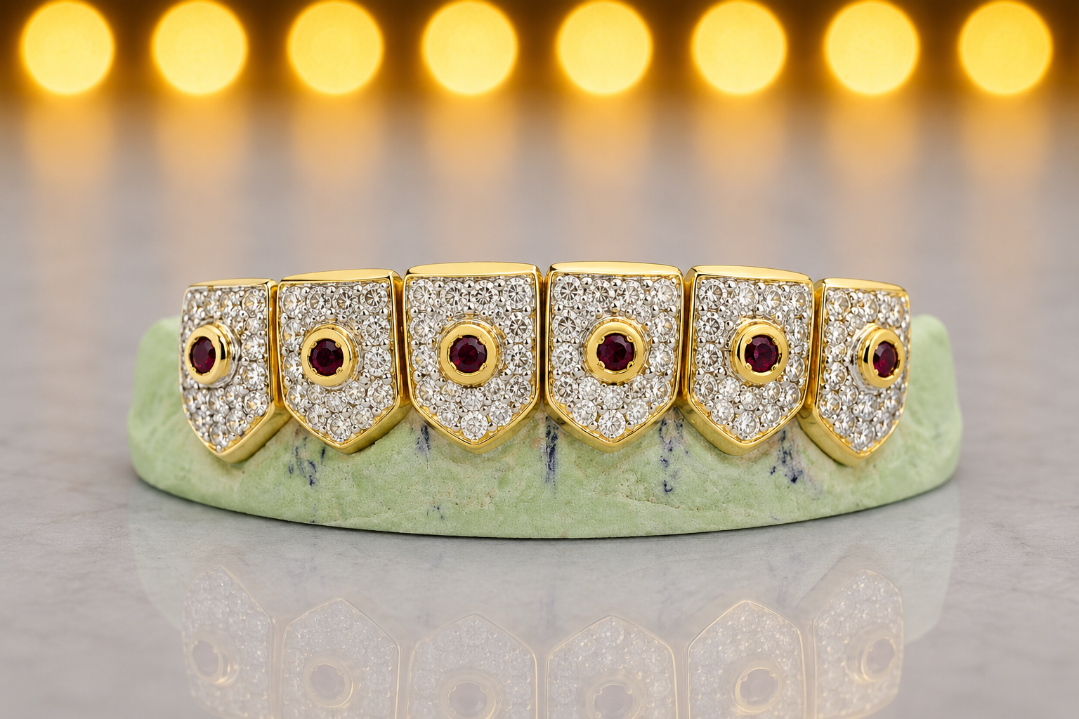 S171201-1 18K INDIVIDUAL DIAMOND TEETH