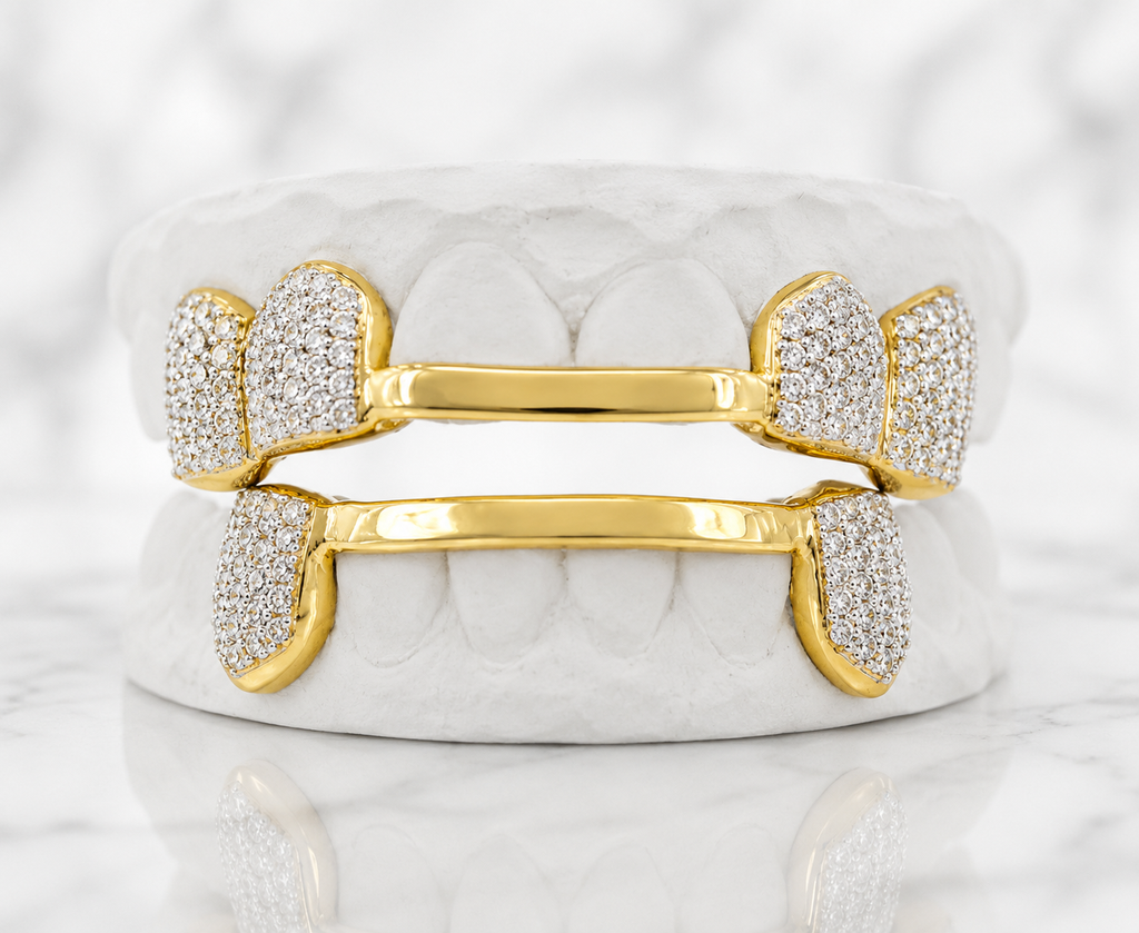 JDWR-C-110 CUSTOM HAND PRONG SET DIAMOND GRILL