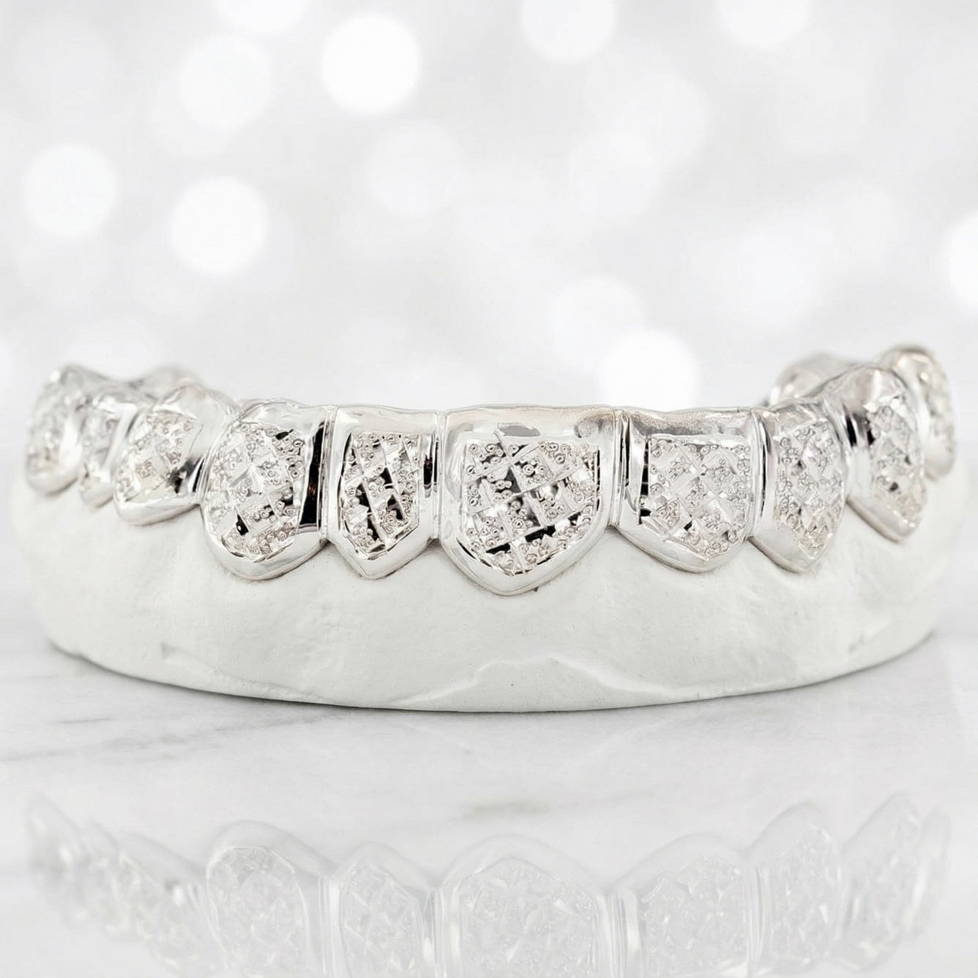 JDTK-3002C Diamond Dust with Trillion Cuts 10 teeth Grillz