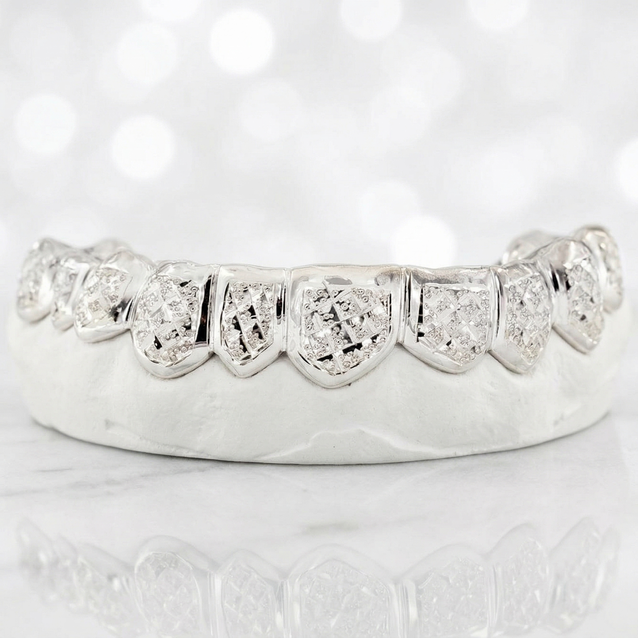 JDTK-3002C Diamond Dust with Trillion Cuts 10 teeth Grillz