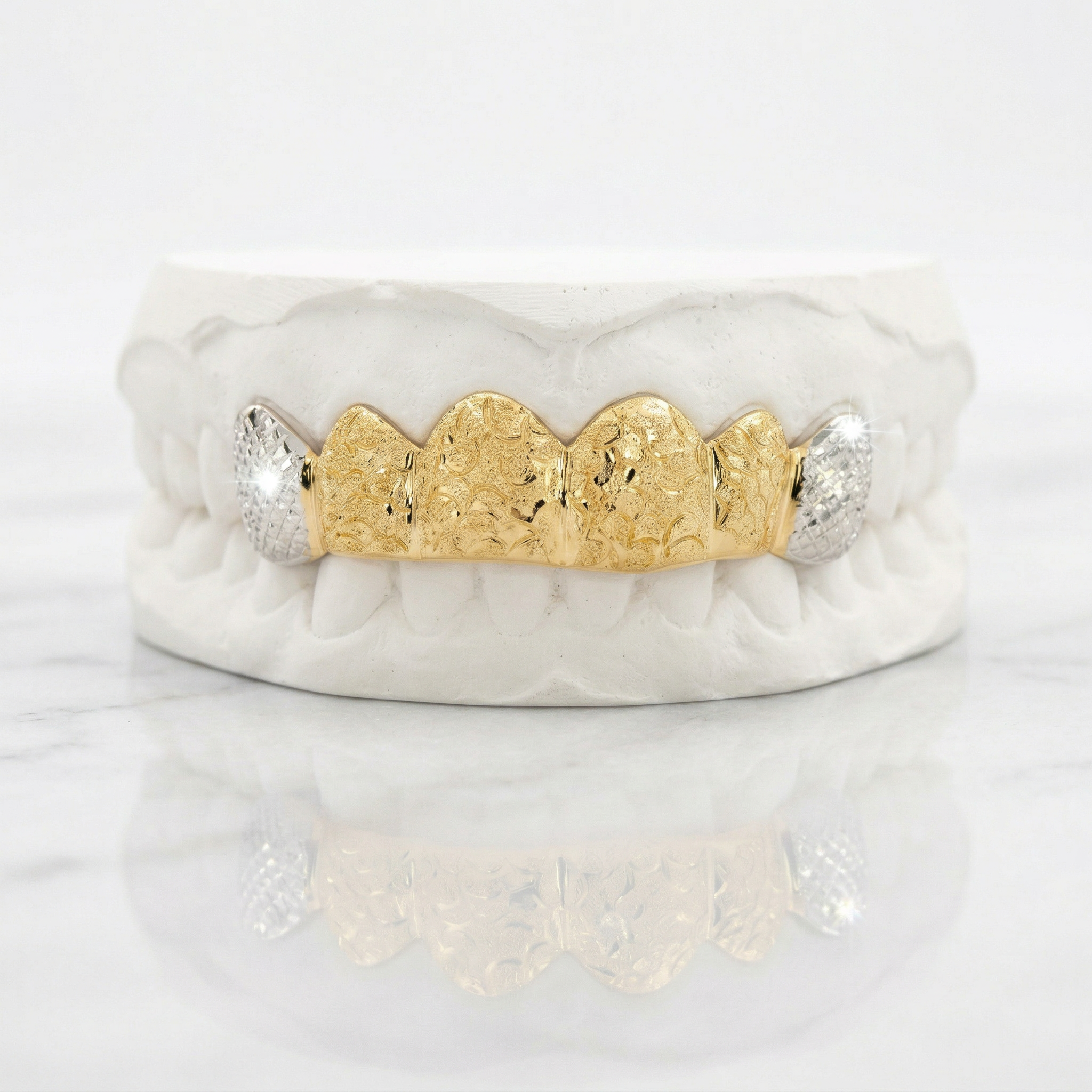 JDTK-3002G-Deep Cut Grill with Diamond Dust and Cuts Grillz