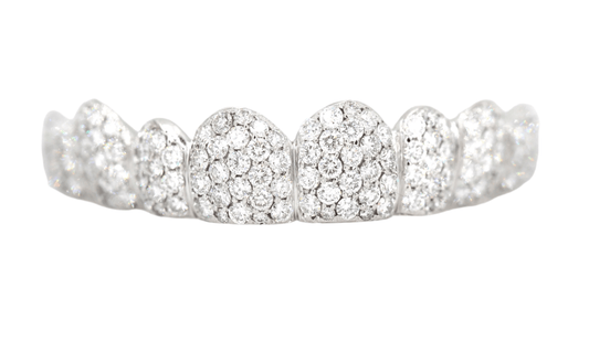 Large Diamond Cluster Big Boy Honeycomb Grillz - Johnny Dang & Co