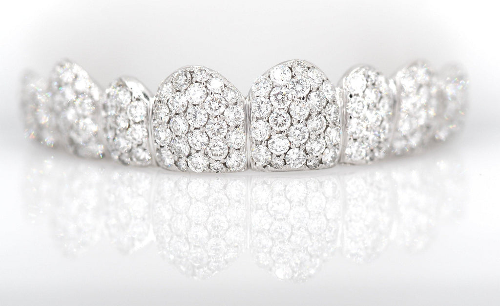 Large Diamond Cluster Big Boy Honeycomb Grillz - Johnny Dang & Co