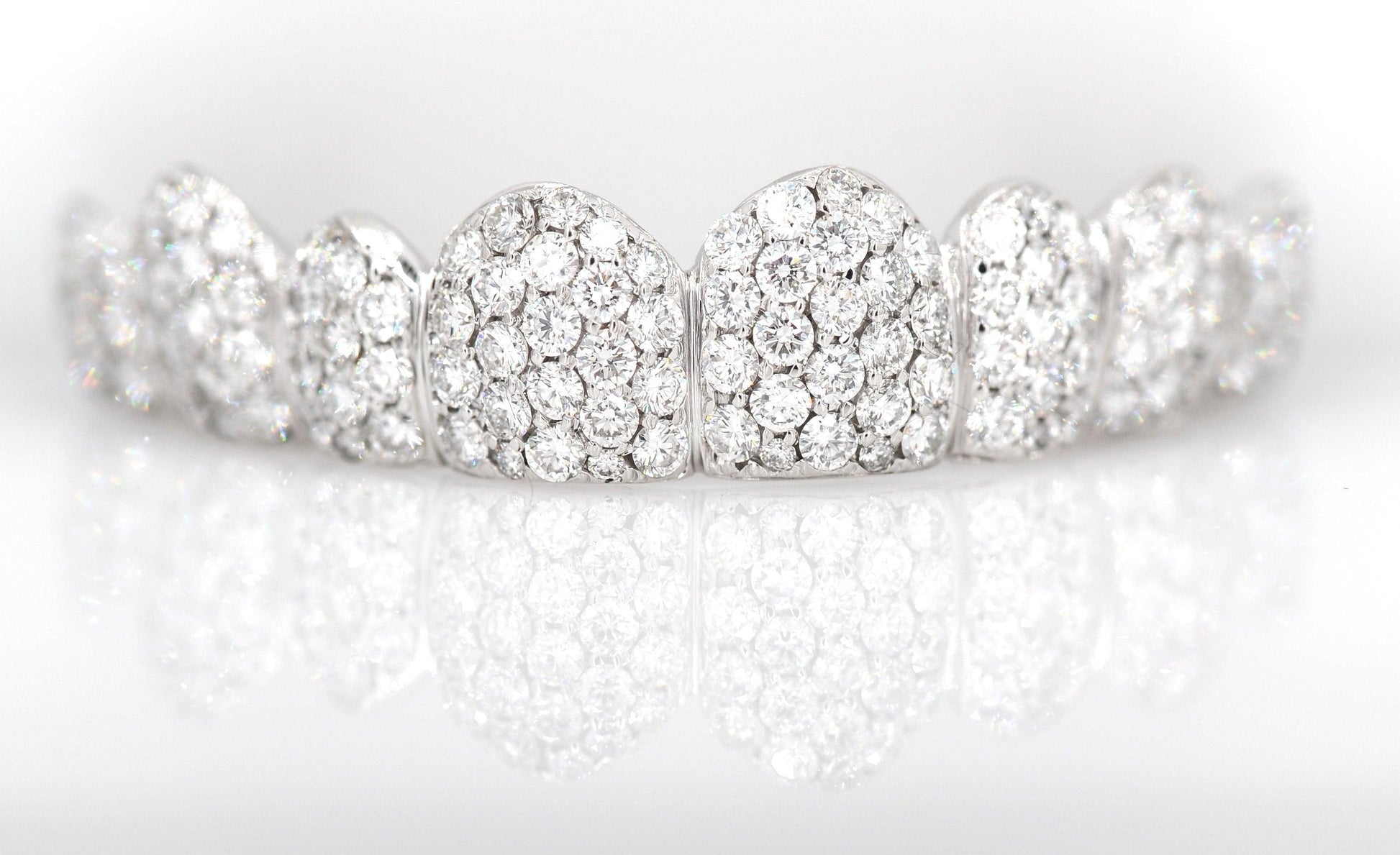 Large Diamond Cluster Big Boy Honeycomb Grillz - Johnny Dang & Co