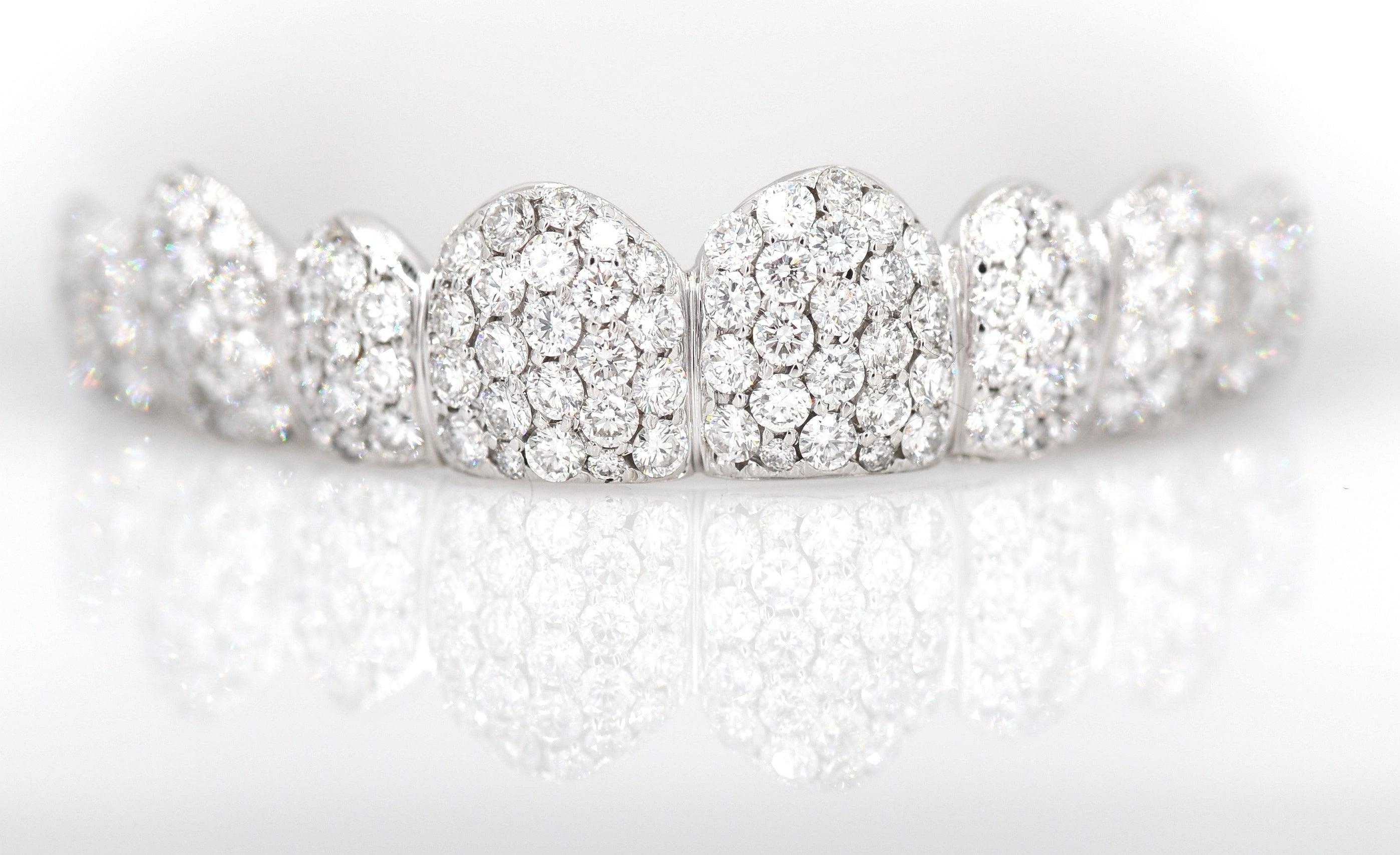 Large Diamond Cluster Big Boy Honeycomb Grillz - Johnny Dang & Co